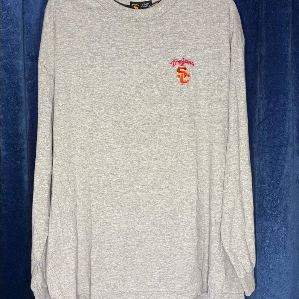 Gray USC Trojans Men's Sweater